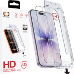 Tel Protect Dust-Free Easy Fit Full Glue 6D karastatud klaas Iphone 16 Pro/17 must