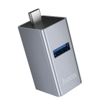 Adapter 3in1 (USB 2.0 x 2+USB 3.0) USB-C Hoco HB54 szary