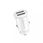 Baseus Grain Car Charger CCALL-ML02 mini charger 2x USB-A 3.1A - white