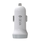 Devia car charger Smart 2x USB 3,1A valge