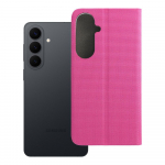 SENSITIVE knyginis dėklas telefonui SAMSUNG S26 Edge &scaron;viesiai rožinis