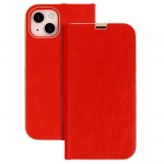 Knyginis dėklas su rėmeliu Iphone 14 Plus raudonas