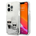 KARL LAGERFELD &uuml;mbris jaoks IPHONE 13 Pro KLHCP13LGKCS (Liquid Glitter K&C) h&otilde;bedane
