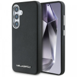 Karl Lagerfeld Saffiano Full Wrapped Elongated Metal Logo MagSafe &Uuml;mbris jaoks Samsung Galaxy S25 - must