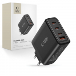 Tech-Protect NC100W-GAN laadija network GaN 3x USB-C PD 100W / USB-A QC 3.0 - must