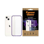 PanzerGlass ClearCase antibacterial &uuml;mbris with Military Grade certificate jaoks iPhone 13 / 14 / 15 - l&auml;bipaistev lilla