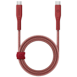ENERGEA Laidas Flow USB-C - USB-C1.5m raudonas/red 240W 5A PD Fast Charge