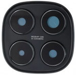 Xiaomi Redmi Note 14 Pro 4G kameros stikliukas su rėmeliu Black ORG