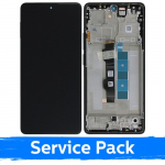 LCD ekraan &uuml;hilduv Xiaomi Poco M6 Pro 4G / Redmi Note 13 Pro 4G raamiga / must (sinine) / (Service Pack)