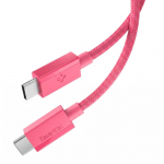 Spigen Essential EB6015CC USB-C kaabel, 60 W, 100 cm &ndash; roosa