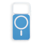 Case for iPhone 18 Pro / 17 Pro Clear Fusion Mag Cover compatible with MagSafe light blue