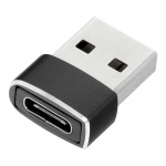 Adapteris Type-C į USB A &ndash; juodas