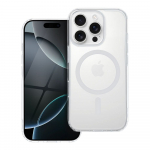 Dėklas telefonui Drop Glue spalvotas žiedinis magnētinis dangtelis suderinamas su MagSafe, skirtas IPHONE 14 PRO MAX, baltas