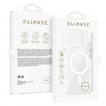 Liavec Glossy Magsafe Clear &Uuml;mbris do Iphone 14 Pro valge