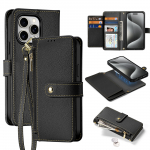 Dux Ducis Lawa Leather &Uuml;mbris jaoks iPhone 15 Pro Max - Must