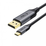 Tech-Protect UltraBoost USB-C to DisplayPort 1.4 8K 60Hz Kaabel 180cm - Must