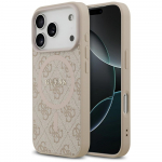 Guess 4G Ring Classic Logo MagSafe &Uuml;mbris jaoks iPhone 17 Pro - Roosa