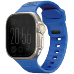 UNIQ dirželis Stride Apple Watch Series 1/2/3/4/5/6/7/8/9/SE/SE2/Ultra/Ultra 2 42/44/45/49mm FKM guminis mėlynas
