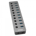 Adapteris USB Type-A 3.0 - 10 x USB 3.0 su jungikliais