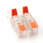Splicing Connector, Inline koos Lever, 2-2, 0.2&ndash;4.0mm&sup2;, 32A, 450V, 20pcs