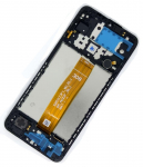 LCD screen Samsung A022F A02 (A125F LCD pruun flex) koos touch screen koos frame Must original (used Grade A)