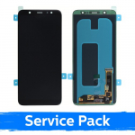 Ekranas skirtas Samsung A605 2018 A6+ juodas (Service Pack)