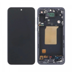 LCD screen Samsung A556 A55 5G with touch screen and frame Awesome Navy (assembled service pack)