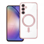 ELECTRO MAG COVER dėklas telefonui suderinamas su Magnetiniu MagSafe SAMSUNG A54 rožinis auksas