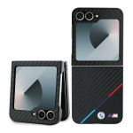 BMW Carbon Tricolor &Uuml;mbris jaoks Samsung Galaxy Z Flip 6 - Must