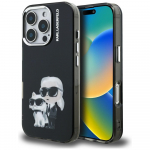 Karl Lagerfeld IML Aquarelle Karl & Choupette & Logo &Uuml;mbris jaoks iPhone 16 Pro Max - must