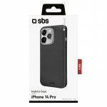 SBS Juodas Instinct Dėklas Rigid, velvet touch, skirtas iPhone 14 Pro