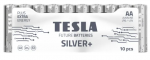 Baterija TESLA SILVER+ AA LR6 /10 vnt.