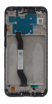 Ekranas Xiaomi Redmi Note 8/Note 8 2021 su lietimui jautriu stikliuku ir rėmeliu Black originalus (service pack)