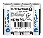 &Scaron;arminės baterijos everActive Pro Alkaline LR6 AA - 4 vnt.