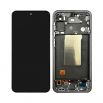 LCD screen Samsung A566 A56 5G with touch screen and frame Graphite (assembled service pack)