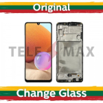 Originaal Samsung A325 Galaxy A32 4G LCD-ekraan raamiga, must, Telemaxi taastatud