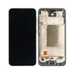 LCD screen Samsung A366 A36 5G with touch screen and frame Black OLED (real size)
