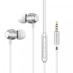 Forever wired earphones EP-01 jack 3,5mm valge