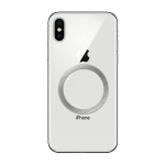 Universalus apvalus plok&scaron;telė / magnetinis žiedas suderinamas su MagSafe sidabrinis