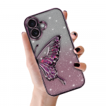 Tel Protect Butterfly Water &Uuml;mbris jaoks Iphone 17 roosa