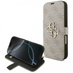 GUESS book &uuml;mbris jaoks IPHONE 17 Pro GUBKP17L4GMGPI (PU 4G Metal Logo) roosa
