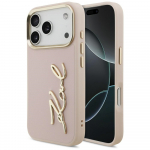 Karl Lagerfeld Karl Script Logo iPhone 17 Pro &Uuml;mbris - Roosa