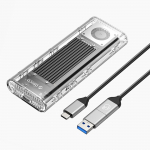 Orico TCM2-G20 M.2 NVME USB-C 3.2 20Gb/s Disk Drive - Silver/L&auml;bipaistev
