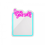 Neon MIRROR LED LOVE YOURSELF turkio rožinis FMNE01 Forever Light
