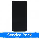 Ekranas skirtas Google Pixel 5 juodas su rėmeliu (Service Pack)