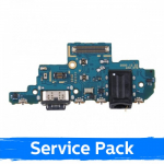 Charging Port &Uuml;hildub Samsung A525 A52 4G / A526 A52 5G Koos Flex / Plata Original (Service Pack)