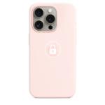 Telefoni&uuml;mbris "Silicone Case v2" mudelile iPhone 15 Pro / heleroosa / pakendis