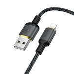 Kaabel USB A - Lightning Hoco 2,4A 1 m X128 Benefit must