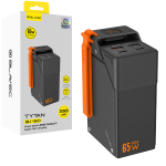 Blavec BJ-50 Tytan akupank, 30 000 mAh, 65 W, 2&times; USB-C + 2&times; USB-A (PBBJ50B), must