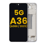 LCD Display Compatible With Samsung A366 A36 5G with Frame / Lime / OEM